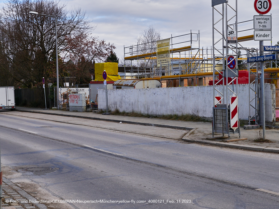 11.02.2023 - Baustelle Niederalmstraße 16 in Neuperlach